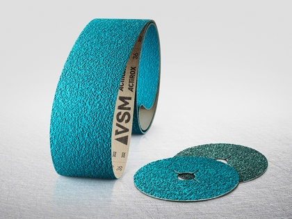 用于非合金钢的具有三角形磨料颗粒的新型钢纸磨片