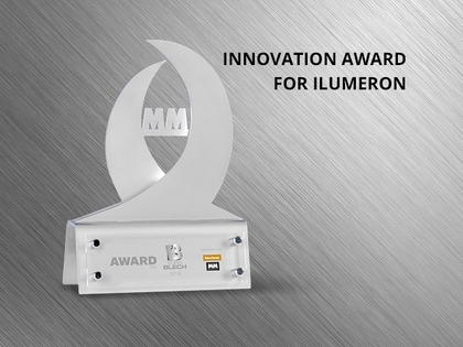 EuroBLECH 奖的 " 表面技术 " 类别 : Ilumeron 长效磨料的创新奖